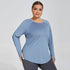Plus Size Loose Long Sleeve Yoga T-Shirts