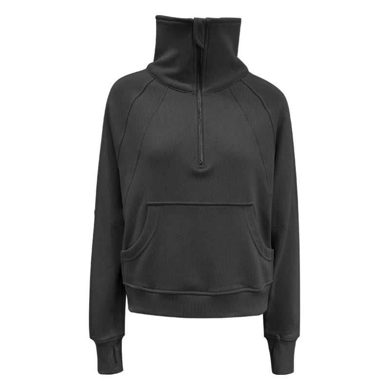 Plain Embroidered Loose Jumper Sweatshirt