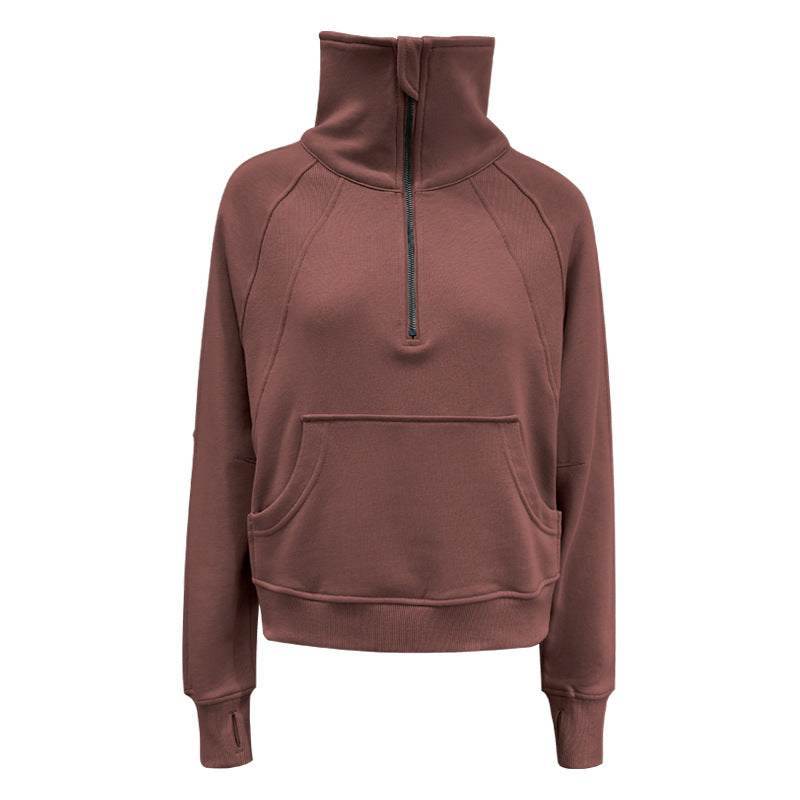 Plain Embroidered Loose Jumper Sweatshirt