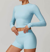 Tight Long Sleeve Cropped T-shirt