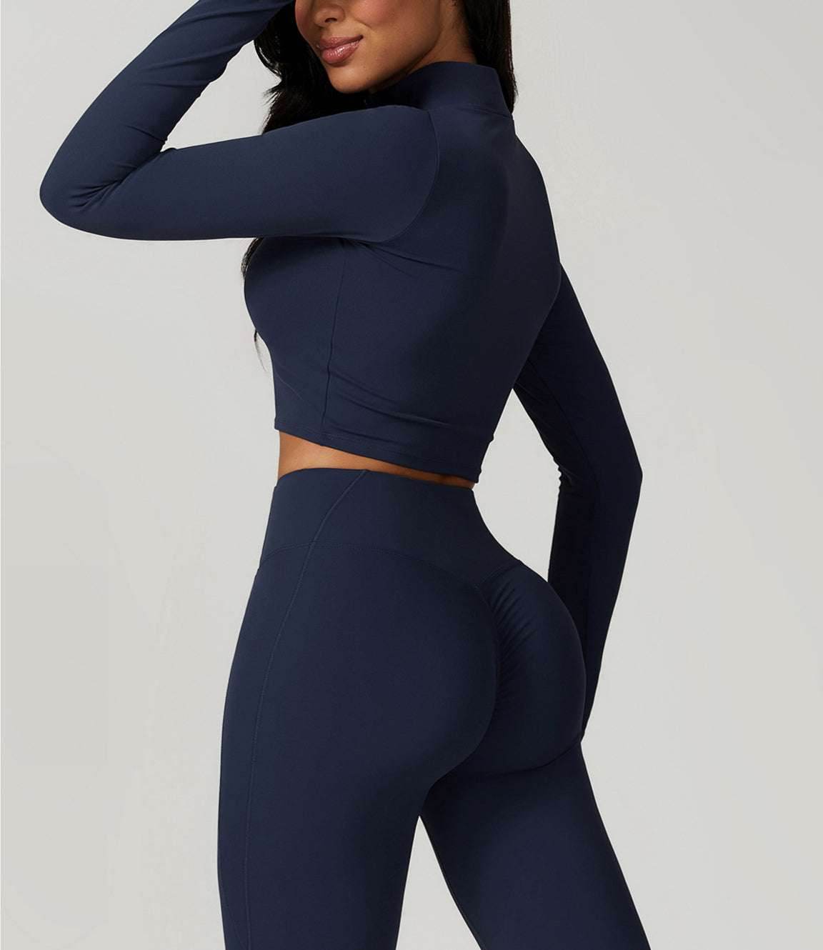 Zipper Yoga Long Sleeve T-Shirt