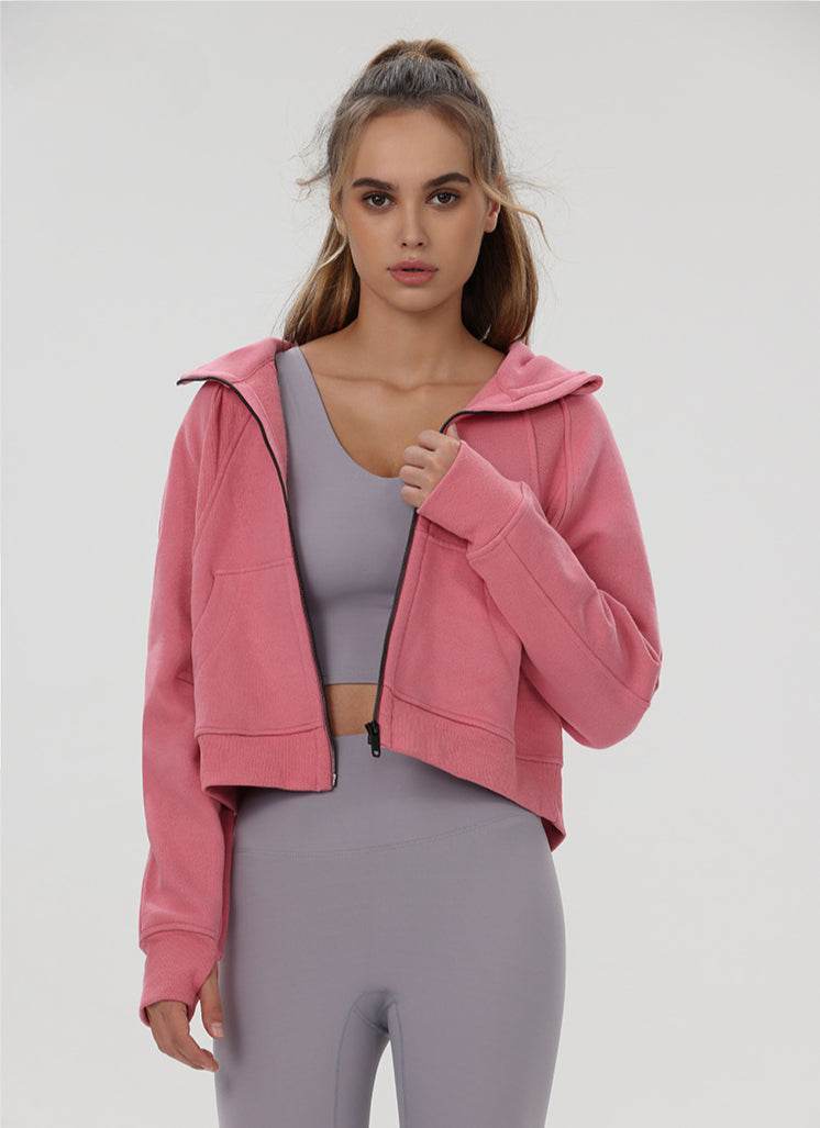 Yoga Long Sleeve Hooded Jacket