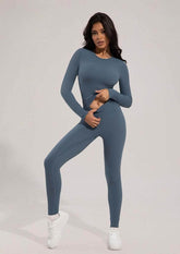 Solid Color Yoga Sports Set