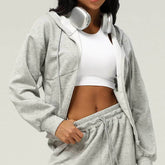 Long Sleeve Sports Coat With Hoodie
