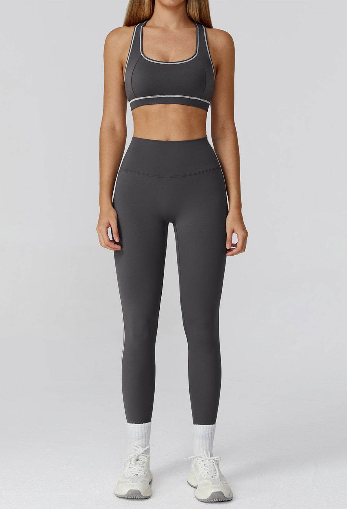 Athletic Wear with Racerback Sports Bra and Legging