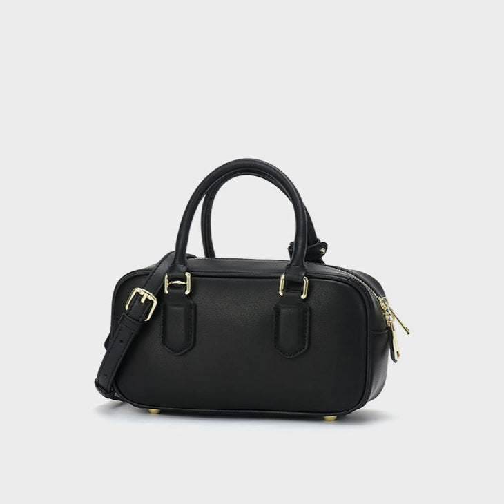 Retro Leather Handle Shoulder Bag