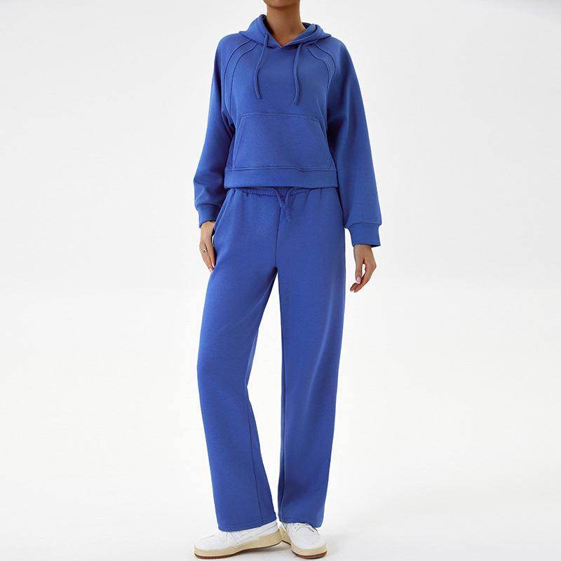 2 Piece Hoodies Sweatsuit Set with Pockets