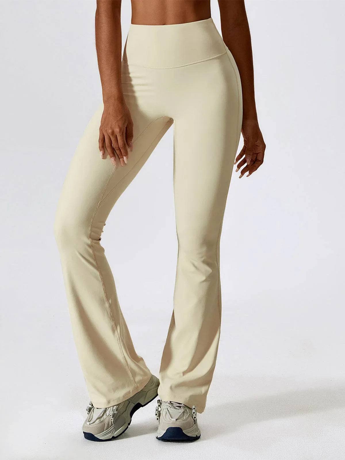 No Front Seam High Waisted Flare Bootcut Yoga Pants -