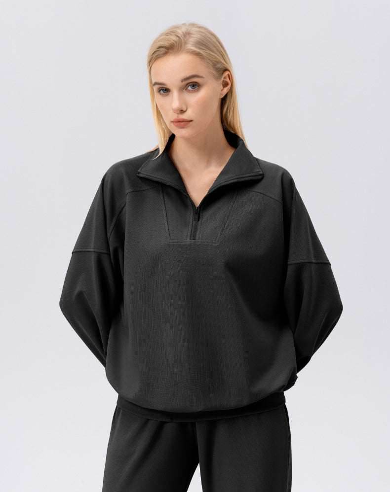 Zip Workout Hoodless Sweatshirt