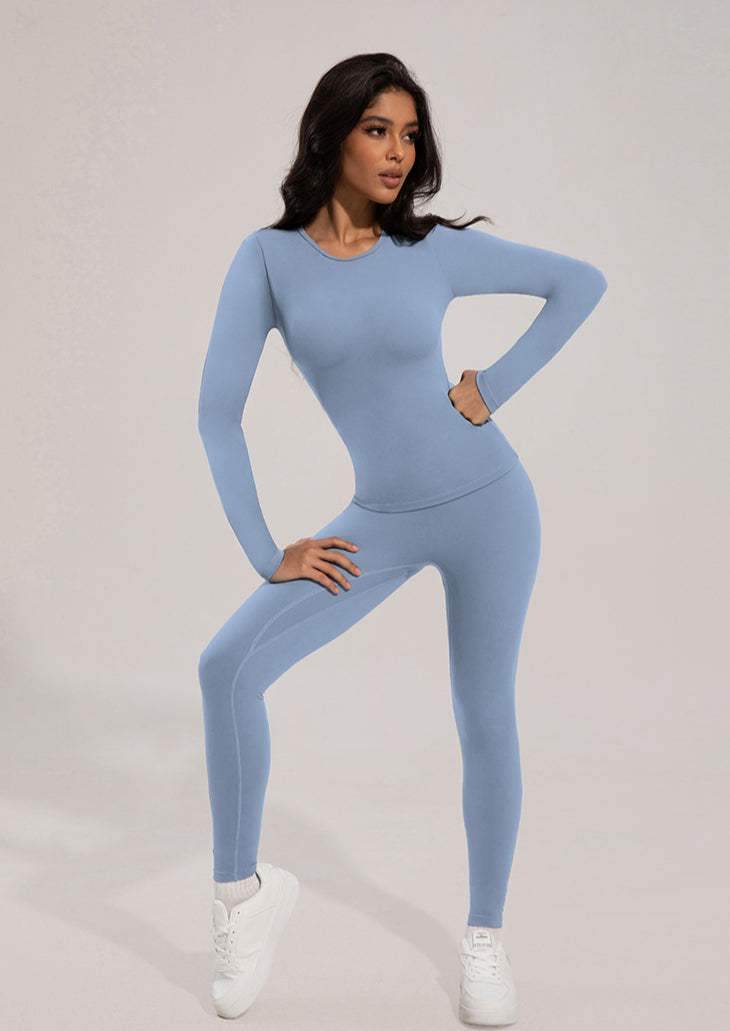 Solid Color Yoga Sports Set