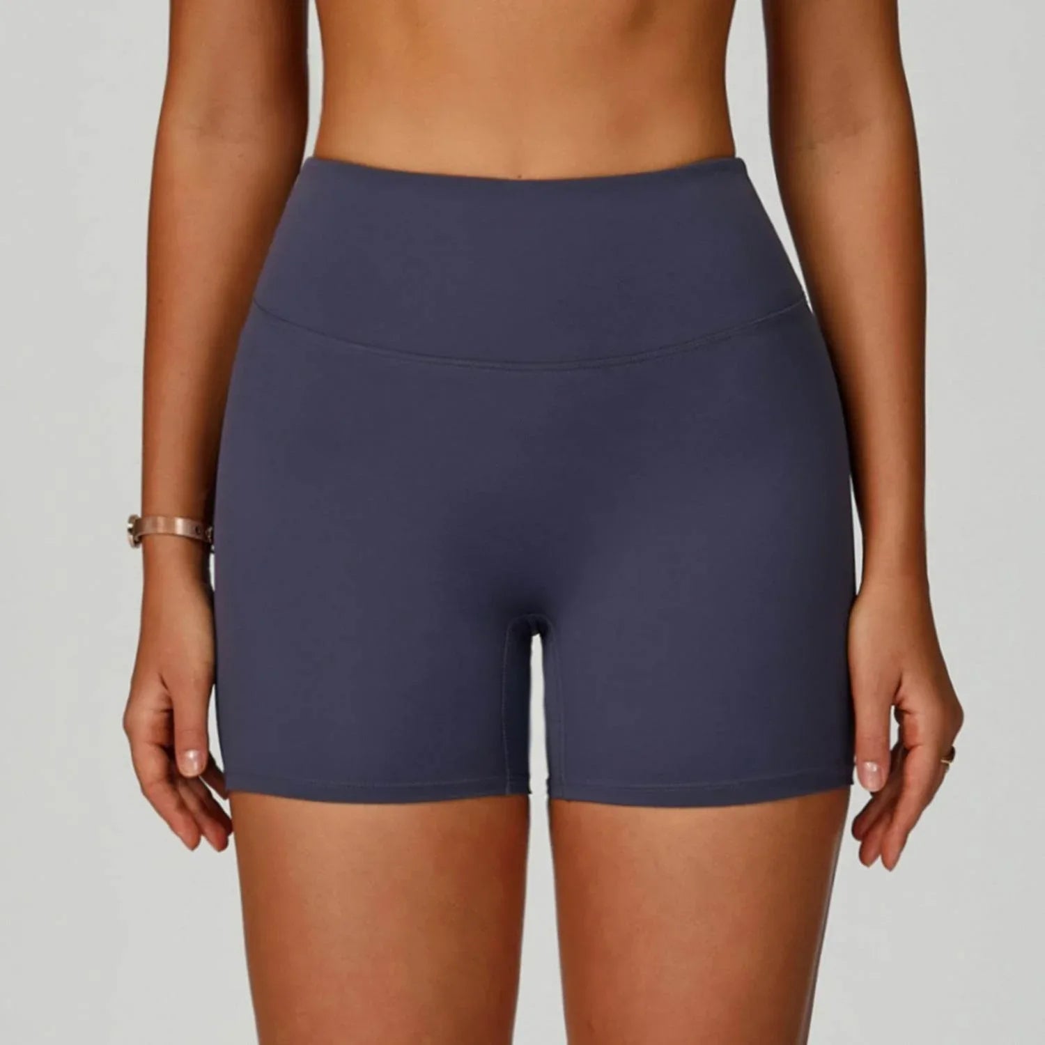 High Waist No T-line Sport Short - Blue Gray