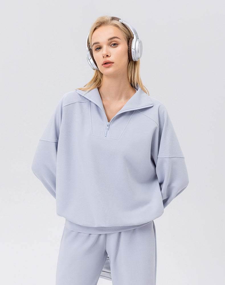 Zip Workout Hoodless Sweatshirt