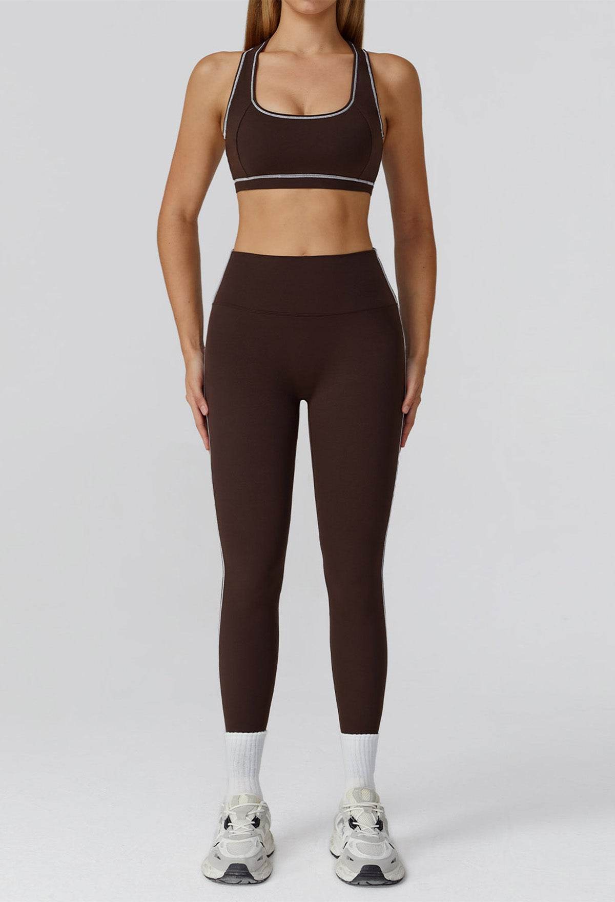 Athletic Wear with Racerback Sports Bra and Legging