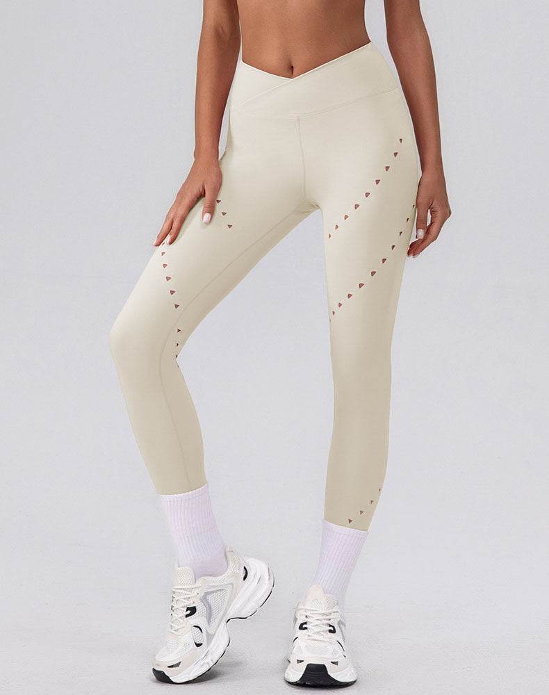 High Waist Tummy Control Hollow Out Yoga Leggings -
