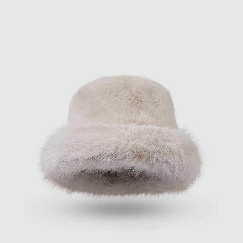 Plush Faux Fur Fluffy Bucket Hat