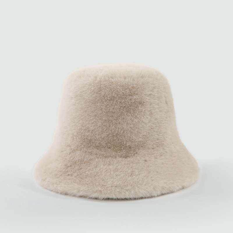 Fluffy Faux Fur Bucket Hats