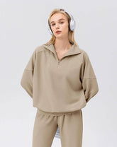 Zip Workout Hoodless Sweatshirt