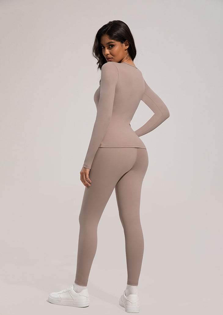 Solid Color Yoga Sports Set