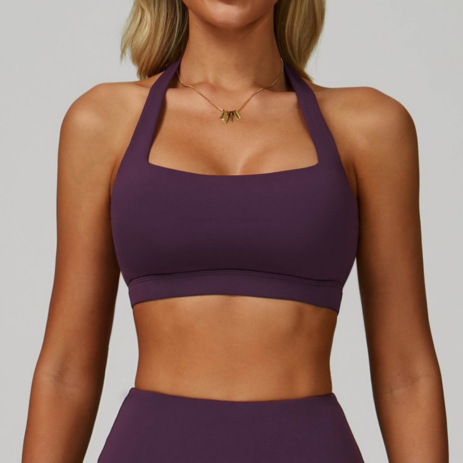 Halter Square Neck Sports Bra