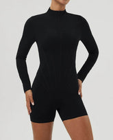 Half Zipper Sports Jumpsuits
