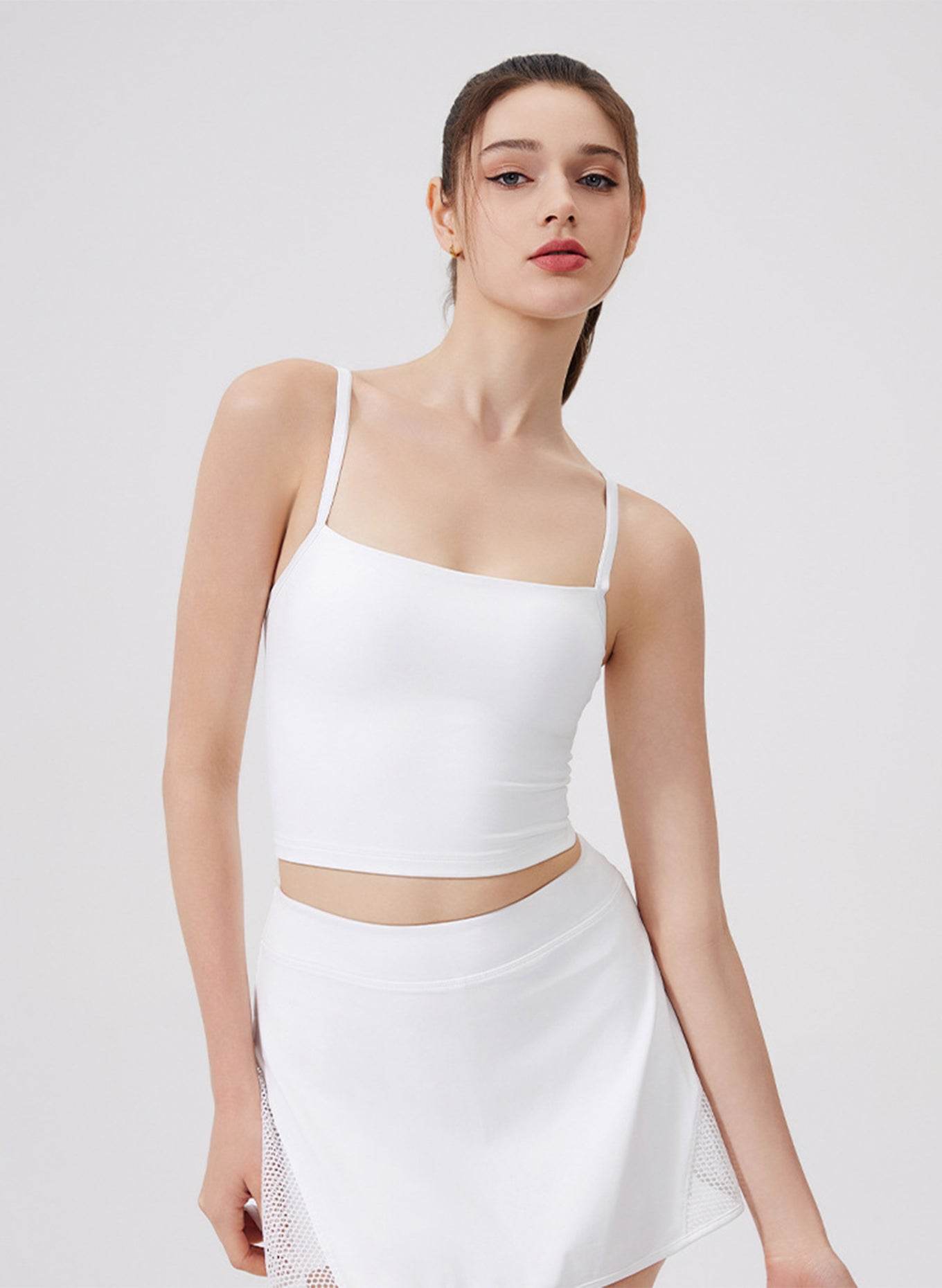 Bowknot Strappy Sports Tank Tops
