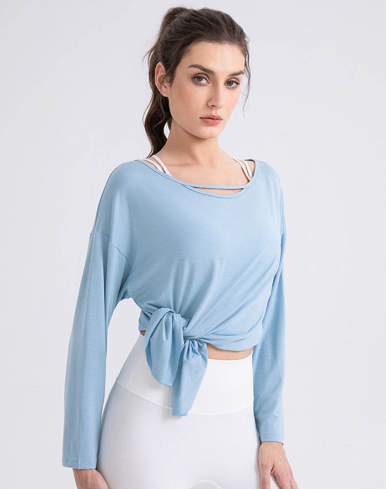 Long Sleeve Tops Loose Fit Yoga Shirts
