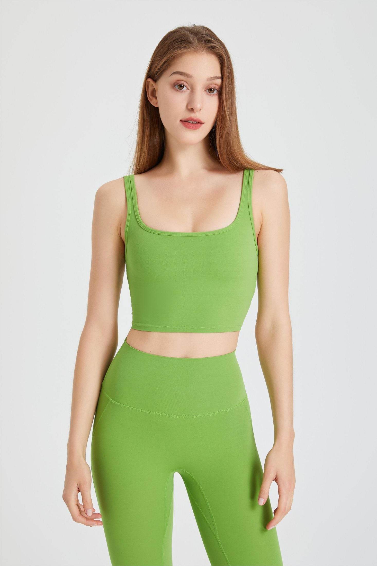 Double Strap Longline Sports Tank Tops
