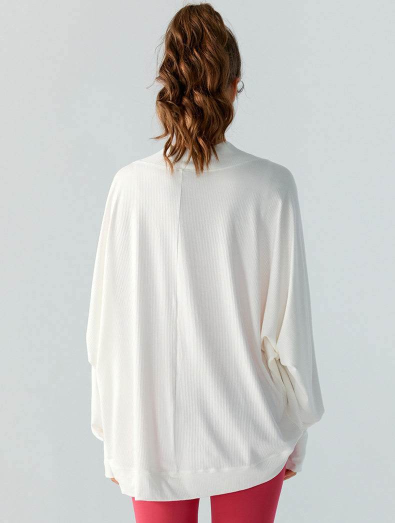 Sport Shawl with Thumb Cuffs Long Sleeve Cardigan Outerwear