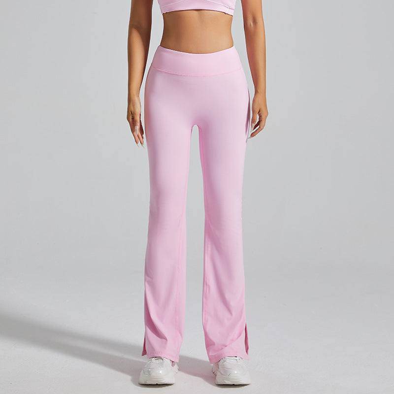 High Waist No Front Seam Sports Flared Pant