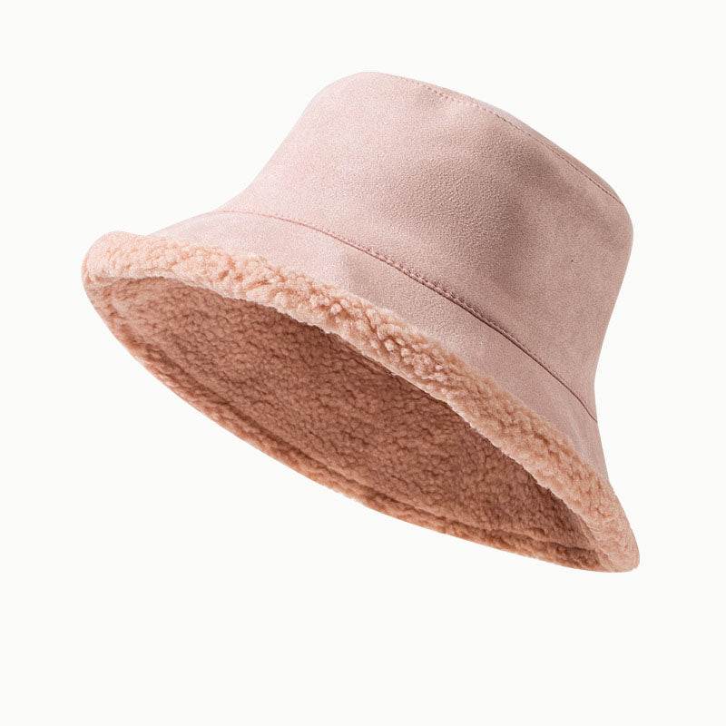 Winter Bucket Hat Trendy Fleece Warm Fisherman Cap