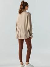 Sport Shawl with Thumb Cuffs Long Sleeve Cardigan Outerwear