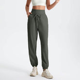 Casual High Waist Sweatpants with Drawstring