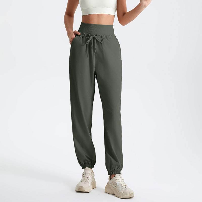 Casual High Waist Sweatpants with Drawstring