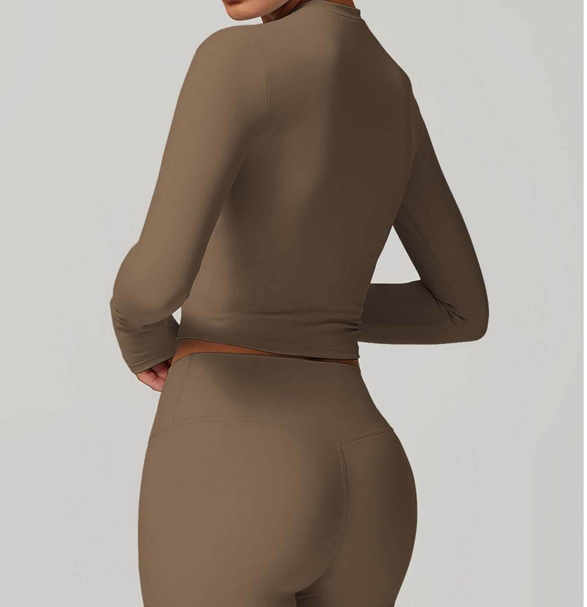 Tight Long Sleeve Cropped T-shirt