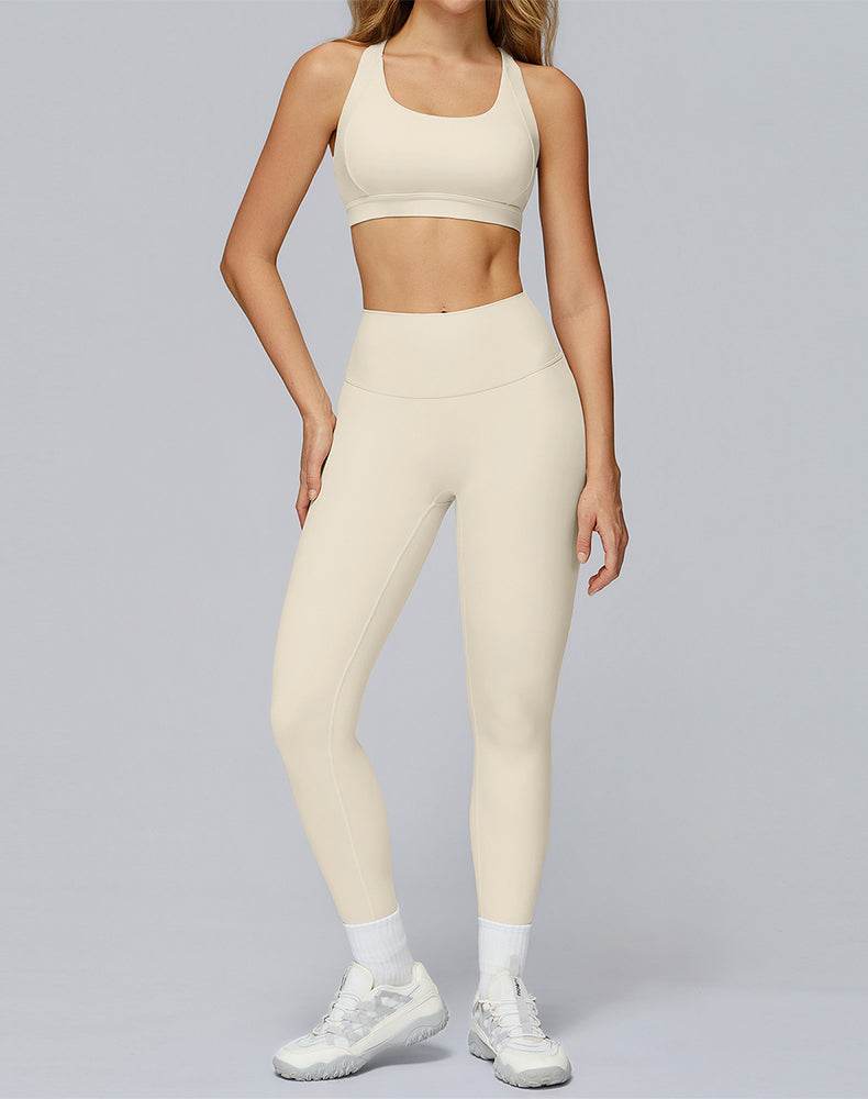 Athletic Wear with Cross Back Strappy Sports Bra and Legging