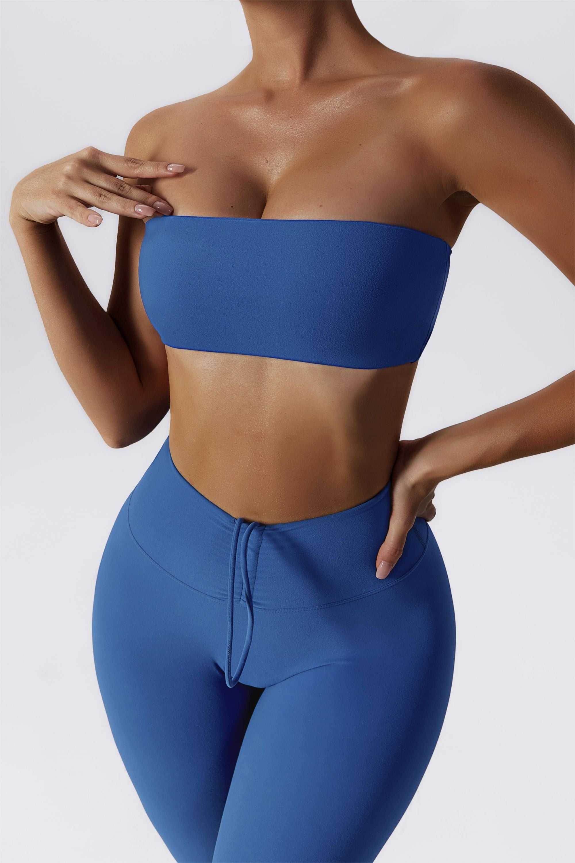 One Piece Bandeau Bra - Night Sky Blue