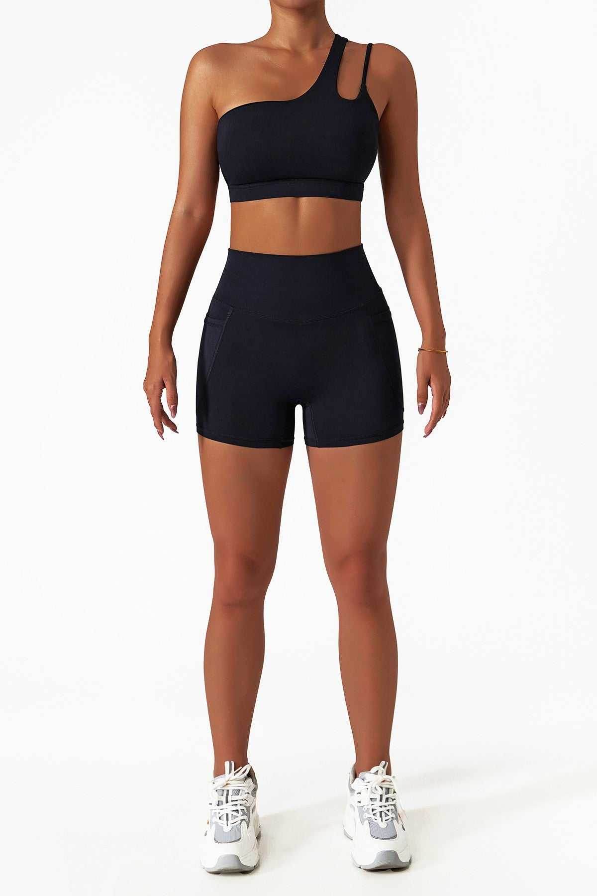 One Shoulder Sports Bra