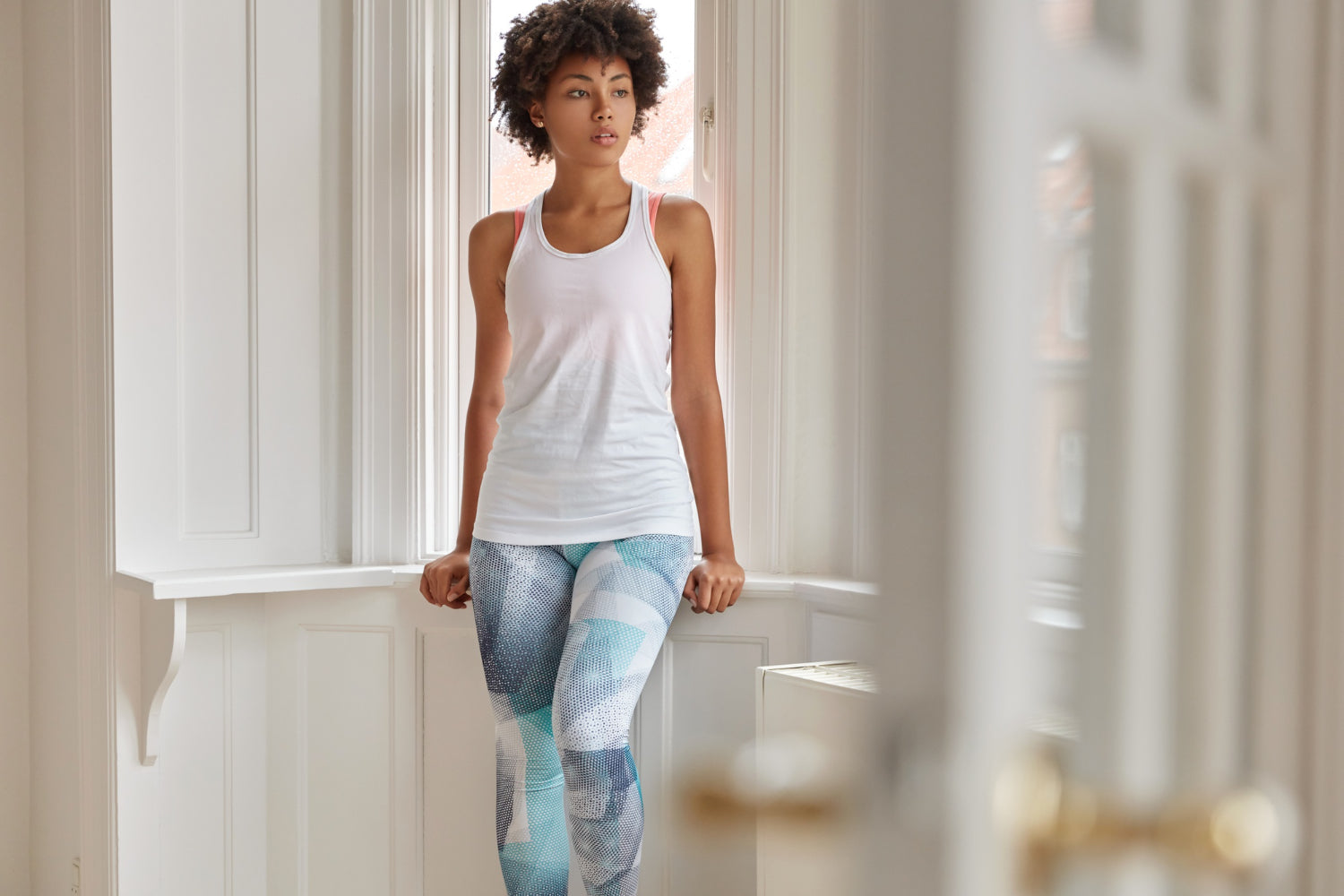 What patterns are trending in yoga tank tops and sports bras? - CRAVEBYFW