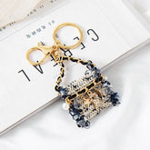 Cute Metal Mini Handbag Shape Keychain