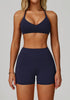 Activewear Set with Cross Back Sports Bra and Short