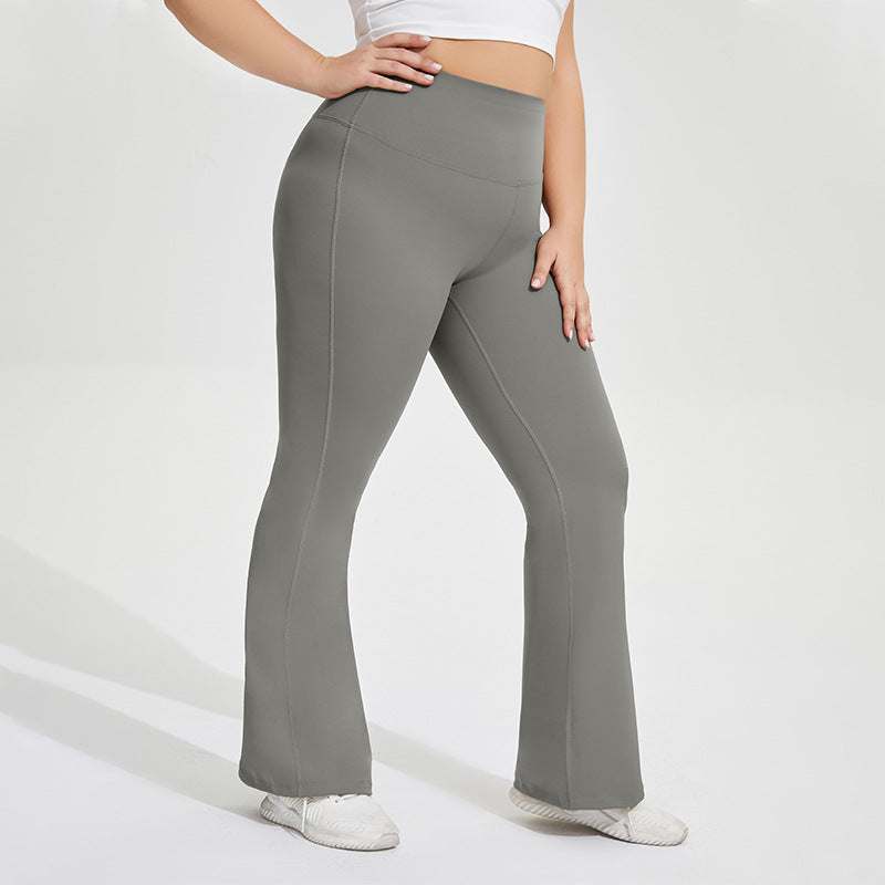 Plus Size High Waist Flared Yoga Pants | Comfortable and Stylish Fit