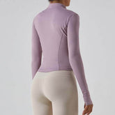 Full Zip Up Yoga Jacket with Thumb Hole