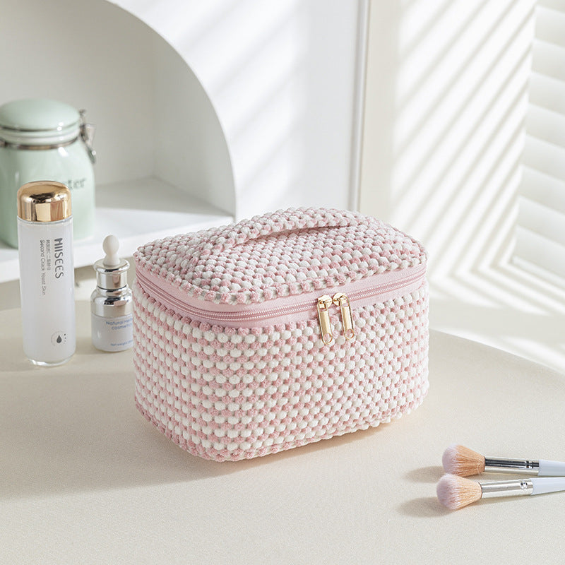 Large Capacity Corduroy Makeup Bag