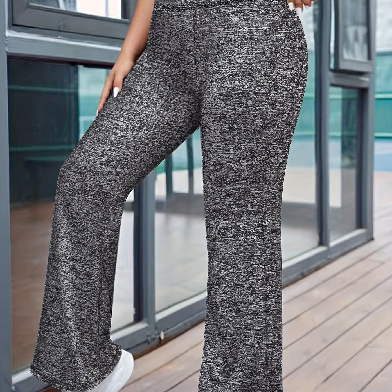 Plus Size Yoga Flared Pants