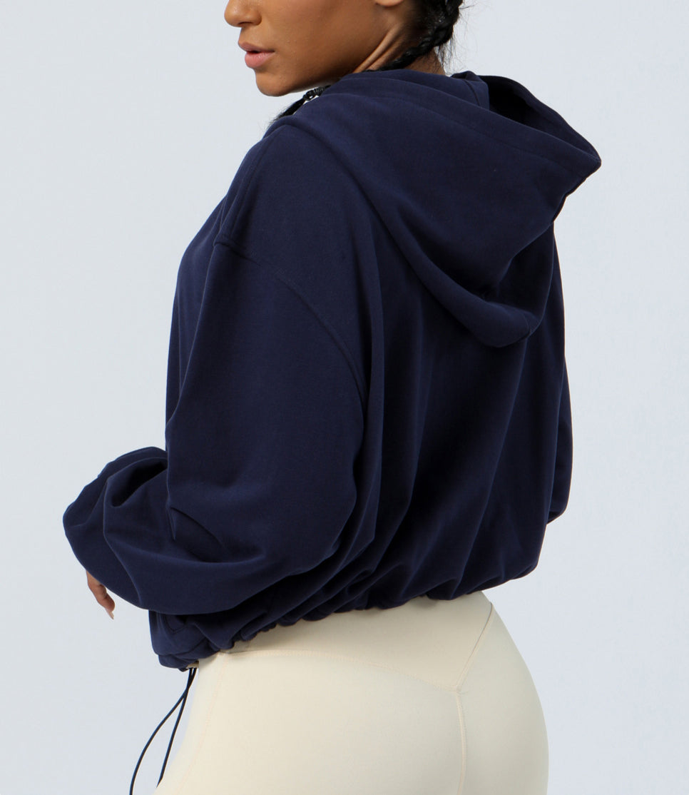 Loose Workout Hoodies With Zipper