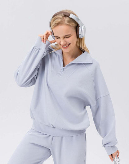 Zip Workout Hoodless Sweatshirt | Functional &amp; Stylish Activewear