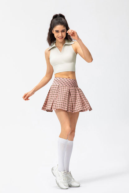 Pleated Tennis Skirts with Built-in Liner | Stylish &amp; Functional Skirt