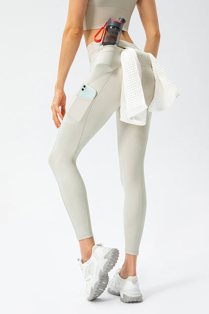 No Front Seam Leggings with Multi-Pockets