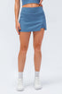 Ribbed Tennis Skirt with Built-In Shorts - Stylish & Functional Design