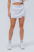 Ribbed Tennis Skirt with Built-In Shorts - Stylish & Functional Design